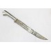 Antique Dagger Knife Old Damascus Sakela Steel Hand Engraved Blade Handle C871